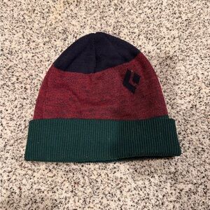Black Diamond Red and Green Knit Beanie